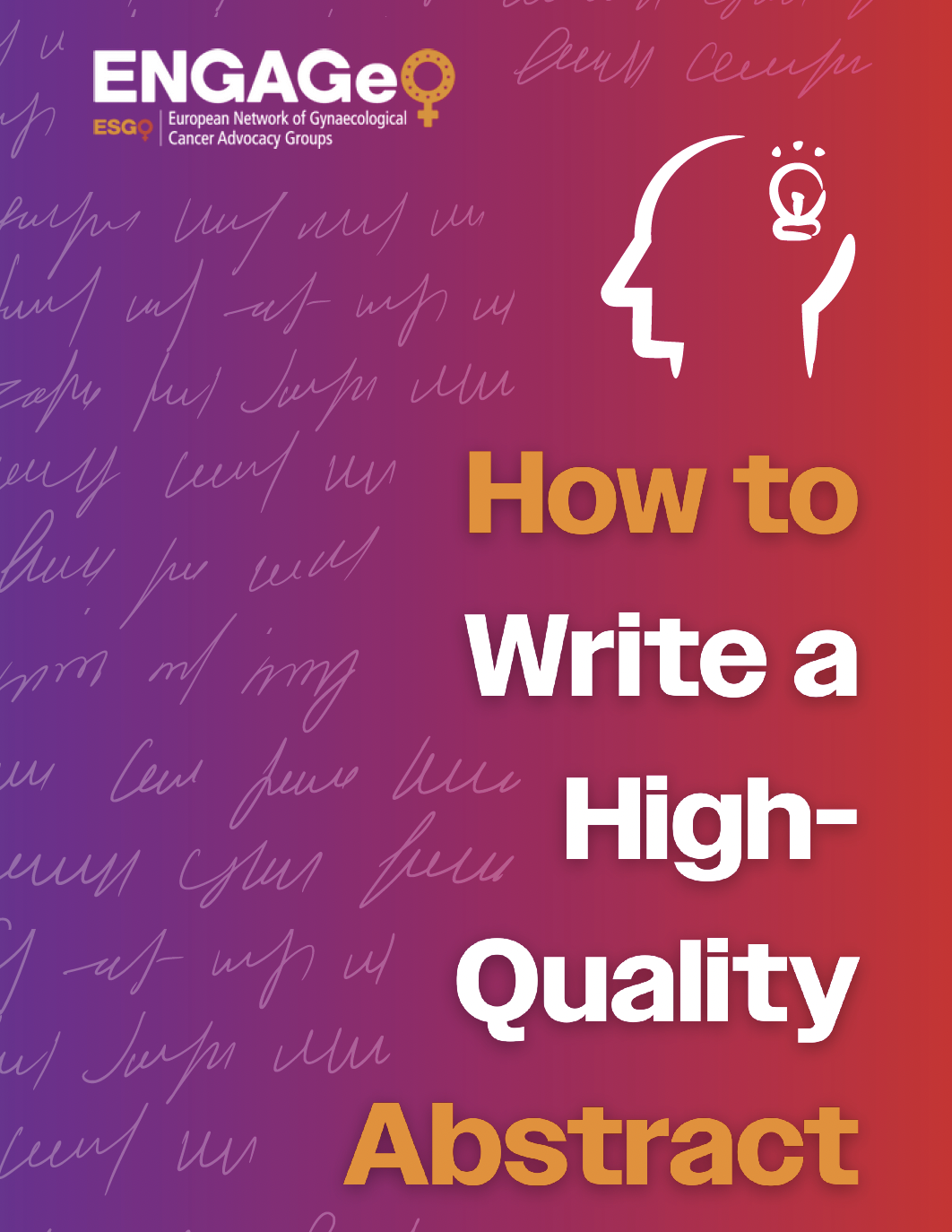 Brochure Cover How To Write A High Quality Abstract